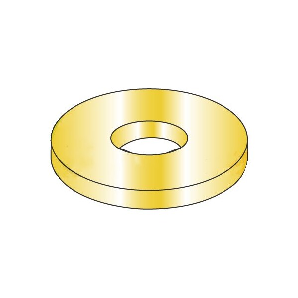 Newport Fasteners Flat Washer, For Screw Size #4 , Steel Cadmium Yellow Finish, 5000 PK 576269 - main